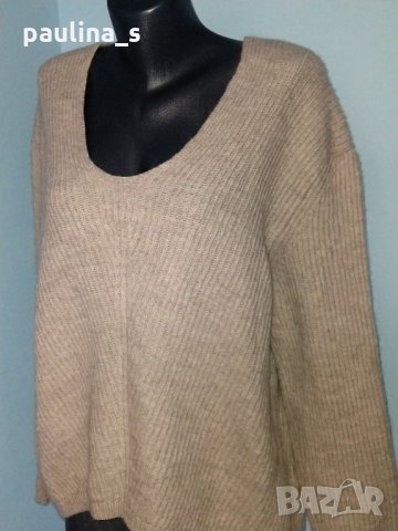 Мериносов брандов пуловер "MoskoW"® / голям размер , снимка 2 - Блузи с дълъг ръкав и пуловери - 28039784