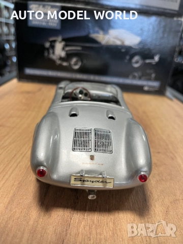 Метална колекционерска колички MAISTO PORSCHE 550 SPYDER мащаб 1:18, снимка 7 - Колекции - 52324656