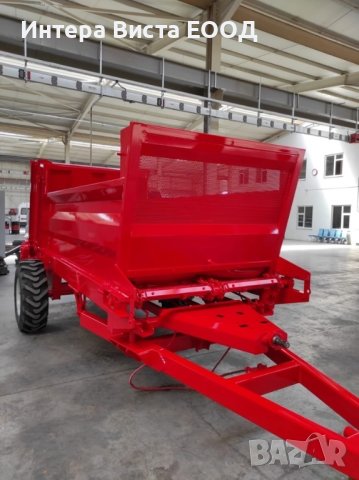 Тороразхвърлящо ремарке 8 т - 6,5 м3 едноосно, снимка 3 - Селскостопанска техника - 43099228