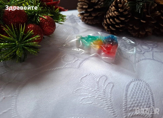 Коледни глицеринови сапунчета за подаръци, снимка 9 - Декорация за дома - 52634405