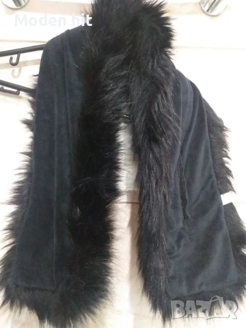Черно вталено палто Inwere, снимка 11 - Палта, манта - 19509877
