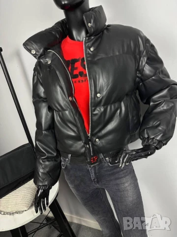 Бомбър кожено яке 2в1 , снимка 3 - Якета - 50922465