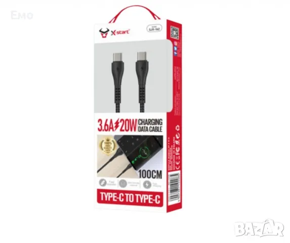 Кабел за  бързо зареждане - 10208, Usb-C to Usb-C, 100cm, снимка 5 - Оригинални зарядни - 48476103