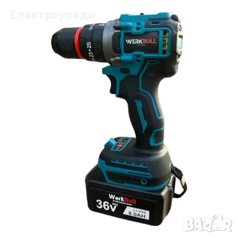 3в1 комплект Акумулаторни Ножица, Мини трион и Ударен Винтоверт WerkBull Germany® + 4 батерии и 2 за, снимка 4 - Други инструменти - 47630121