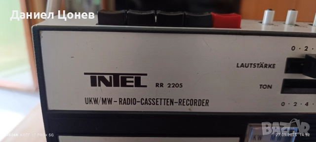 Радио касетофон INTEL модел RR 2205, снимка 6 - Аудиосистеми - 51857031