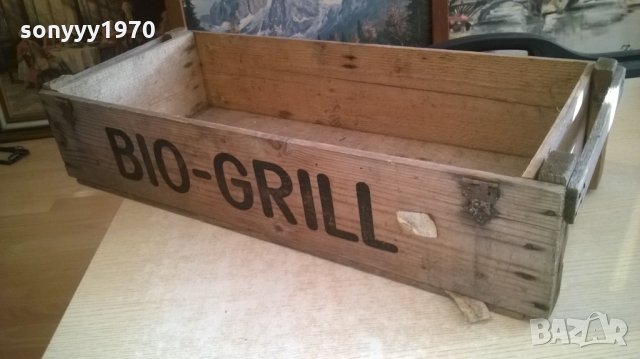bio-gril дървен сандък-за колекция-71х30х15см-внос холандия, снимка 4 - Колекции - 27886449