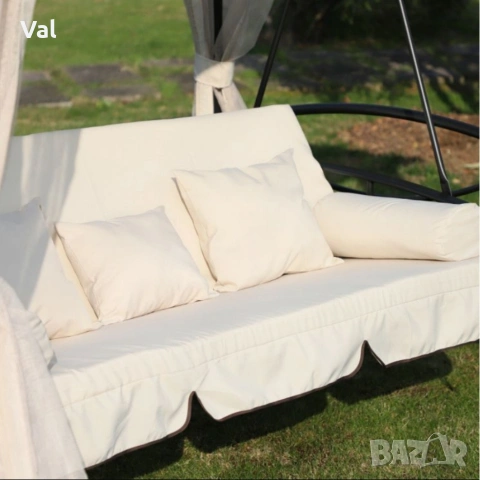 Луксозна градинска шатра с люлка и функция сън за пълен релакс