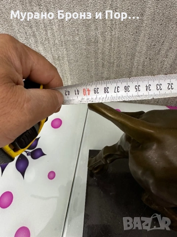 Масивен бронзов БИК 11 кг – Скулптура Milo (40 см), върху мрамор, снимка 5 - Антикварни и старинни предмети - 53470731