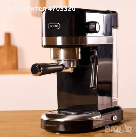 Машина за еспресо Solac Taste Slim Black CE4510 (С дефект отзад на резервоара  за водата и по кашона, снимка 10 - Кафемашини - 53058609