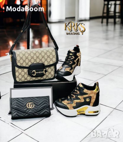💥Gucci уникални луксозни дамски комплекти💥, снимка 7 - Маратонки - 43643734