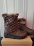 Зимни нови ботуши в кафяво с пух, ватирани - нови 36 и 37 номер, снимка 2