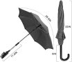 Нов Универсален черен чадър 73 см за детска количка 50+ UV защита бебе, снимка 2