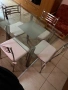 Продавам маса за хранене и четири стола., снимка 3