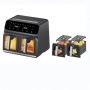 Двоен фритюрник Air Fryer, работещ  без олио, 8L, цифров дисплей, технология за интелигентно разпозн, снимка 6