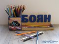 Дървен моливник за момче, снимка 7
