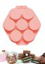 7 кръга кръгове кръгчета цилиндри силиконов молд форма фондан гипс шоколад десерки бисквитки 