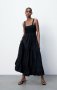 Дамска черна рокля, снимка 1 - Рокли - 33216357