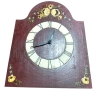 Немски Рисуван Стенен Часовник, снимка 2