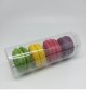 2 - 4 бр цилиндър прозачна pvc пластмасова кутия за сладки макарон макарони, снимка 1