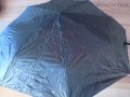 Мъжки сгъваем черен чадър 96 см. диаметър с калъф, снимка 3