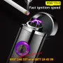 Плазмена запалка с двойна дъга и USB зареждане - КОД 113-1, снимка 1