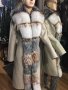 Дамско луксозно палто кашмир вълна лисица код 102