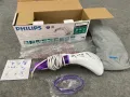 Преносима парна вертикална ютия PHILIPS Steam&Go , 1200 Wl, Бял/Лилав, снимка 1