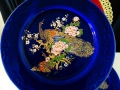 Чиния баварски порцелан,злато,кобалт,пауни. , снимка 5