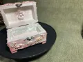 Ръчно декорирана кутия за кръщене за косичка или пъпче, скъпи спомени за бебче, снимка 14