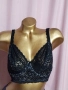 Prima Donna 75 F Черен дантелен сутиен с бежава подплата , снимка 1