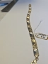 Мъжка гривна бяло и жълто злато 585/14к 8.73гр, снимка 2