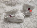 Ръчно плетени бебешки буйки терличета , снимка 1