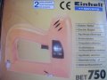 Нов 10-16 мм-Немски Дърводелски Електрически Такер -Einhell BET 750, снимка 3