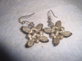 ФЛОРАЛНИ СРЕБРИСТИ АРТ - ОБЕЦИ - ЦВЕТЧЕТА с ФАСЕТИРАНИ ЦИРКОНИ и КРИСТАЛИ 5651, снимка 3