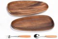 Нова Табла Естествен Овален от Акация - Идеален за Всякакви Храни, снимка 3