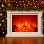 Голяма LED камина с ефект на жар – уют и атмосфера без дим и огън SP47, снимка 4