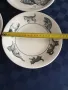 Английски комплект чинни с декор котки -Staffordshire tableware England, снимка 4