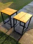 Столове - метал/дърво, снимка 1