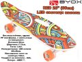 Скейтборд с отвор-дръжка RED 26" (66см) с LED светещи колела