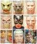 Невероятни Карнавални маски от латекс за Хелоуин 