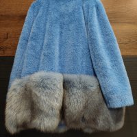 Страхотно палто с лисица, снимка 3 - Палта, манта - 44112413