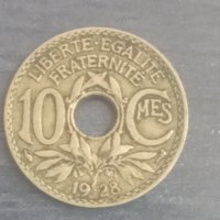 10 сантима (1928) Франция , снимка 1 - Нумизматика и бонистика - 38384546