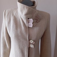 Бледо сиво палто от кашмир, снимка 2 - Палта, манта - 44078089