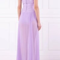 НОВА официална лилава маркова рокля Guess Jennifer Lopez, размер М, снимка 3 - Рокли - 43008465