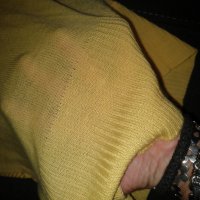 Дамска блузка в жълто / еластична , снимка 3 - Тениски - 26213600