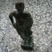 Бронзова пластика статуетка Асклепий, снимка 5 - Антикварни и старинни предмети - 32271822
