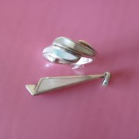 Сребърен пръстен и висулка със седеф комплект , снимка 3 - Пръстени - 28183990