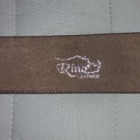 Дизайнерски италиански кожен колан Rino Leather, снимка 3 - Колани - 40330640