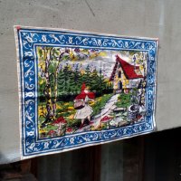 Стар ковьор Червената Шапчица,покривка за стена, снимка 4 - Антикварни и старинни предмети - 26309342