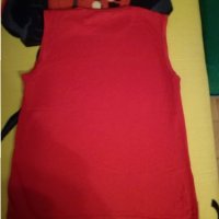 Червен потник Пиер Карден размер С, снимка 2 - Тениски - 32587980